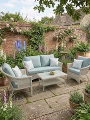 Daro Antique White Wash Cebu Garden Lounging Chair - Image 4 of 4