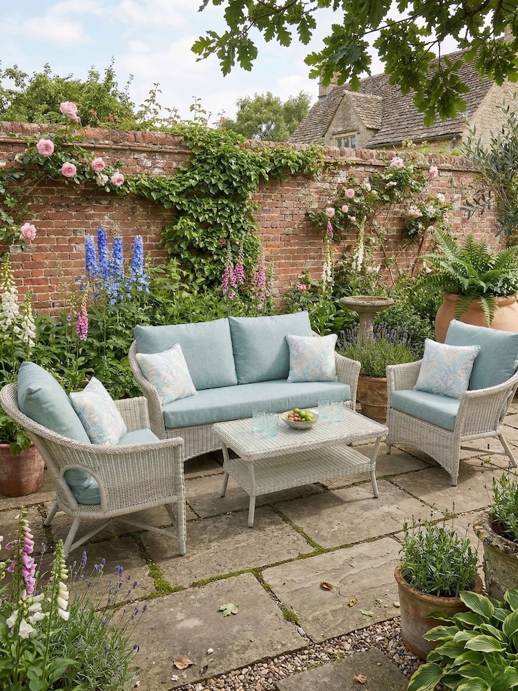 Daro Antique White Wash Cebu Garden Lounging Chair - Image 4 of 4 Daro Antique White Wash Cebu Garden Lounging Chair - Image 4 of 4