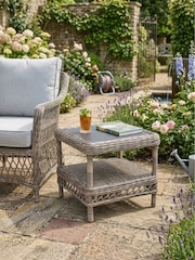 Laura Ashley Honey Grey Fornham Garden Side Table - Image 1 of 4