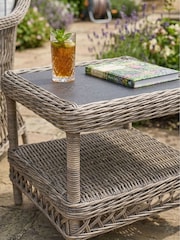 Laura Ashley Honey Grey Fornham Garden Side Table - Image 2 of 4