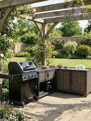 Daro 3 Piece Dark Grey Langley Outdoor Kitchen Set - Image 1 of 5