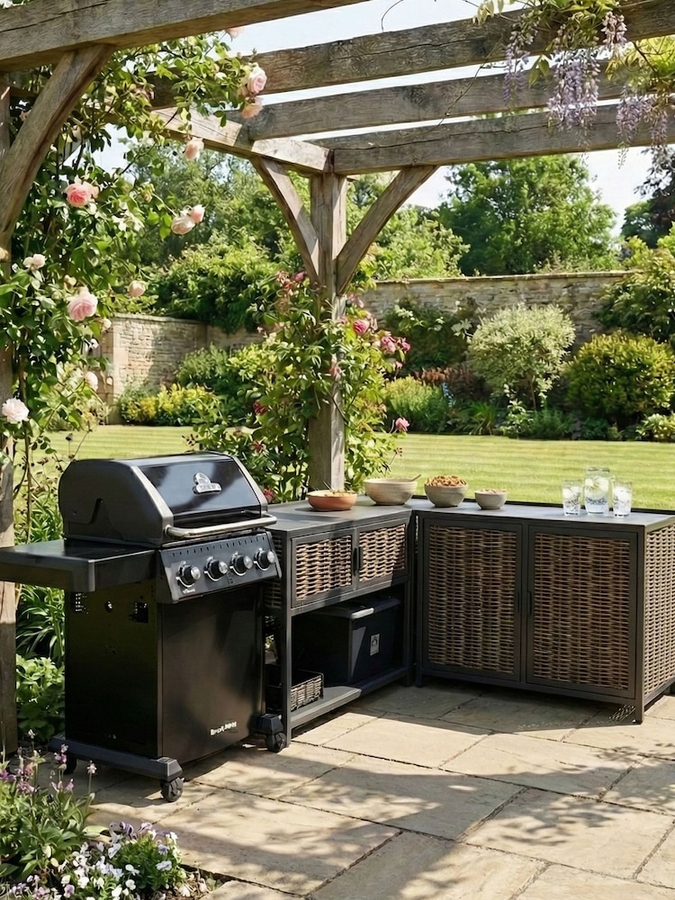Daro 3 Piece Dark Grey Langley Outdoor Kitchen Set - Image 1 of 5