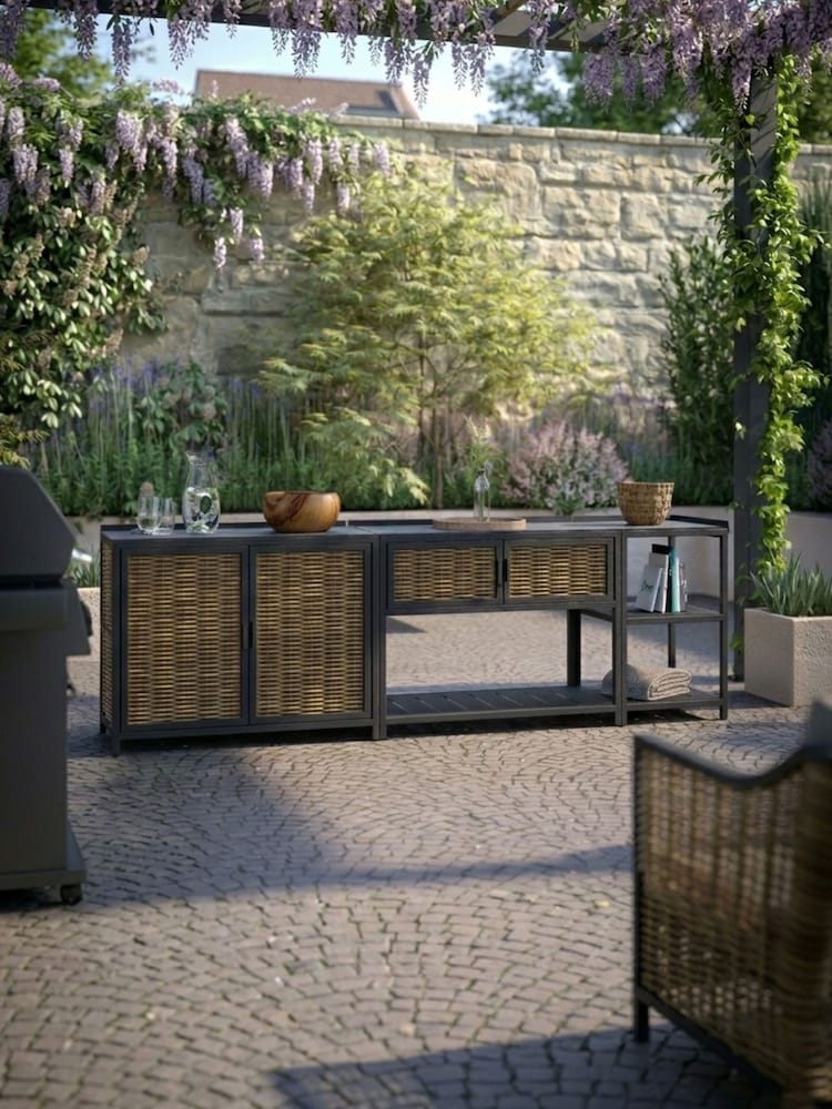 Daro 3 Piece Dark Grey Langley Outdoor Kitchen Set - Image 2 of 5