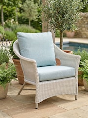 Daro 4 Piece Antique White Wash Cebu Garden Lounging Set with Table - Image 2 of 6