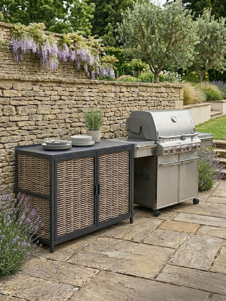 Daro Dark Grey Langley Outdoor Kitchen 2 Door Cabinet Unit - Image 1 of 6