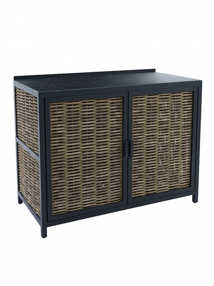 Daro Dark Grey Langley Outdoor Kitchen 2 Door Cabinet Unit - Image 2 of 6