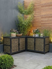 Daro Dark Grey Langley Outdoor Kitchen 2 Door Cabinet Unit - Image 6 of 6