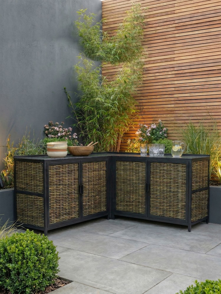 Daro Dark Grey Langley Outdoor Kitchen 2 Door Cabinet Unit - Image 6 of 6