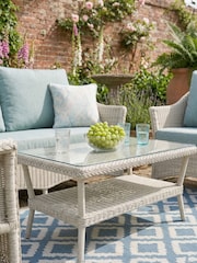 Daro Antique White Wash Cebu Garden Coffee Table - Image 1 of 3