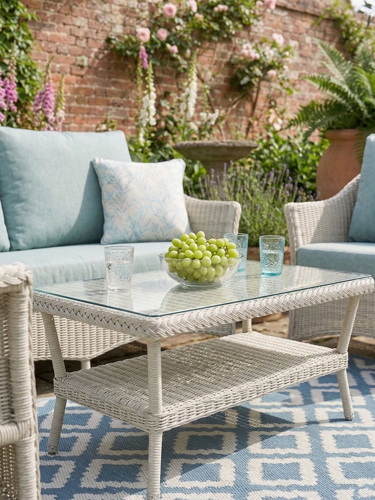 Daro Antique White Wash Cebu Garden Coffee Table - Image 1 of 3 Daro Antique White Wash Cebu Garden Coffee Table - Image 1 of 3