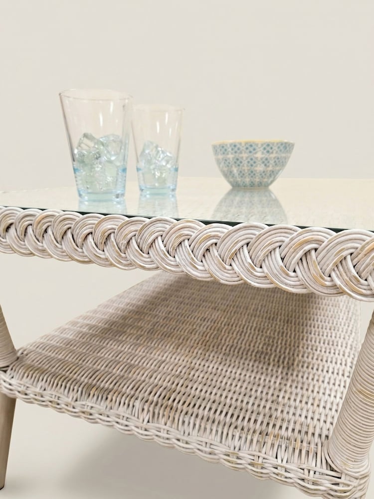 Daro Antique White Wash Cebu Garden Coffee Table - Image 2 of 3 Daro Antique White Wash Cebu Garden Coffee Table - Image 2 of 3