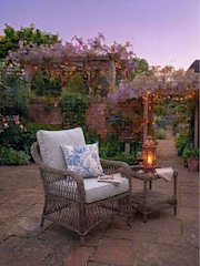 Laura Ashley Honey Grey Fornham Garden Lounging Chair - Image 1 of 4
