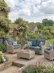 Daro Vintage Lace Cream Santorini Garden 4 Seat Lounging Set with Table - Image 1 of 6