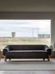 Gallery Home Black Huxley Sofa 3 Seater - Image 2 of 5