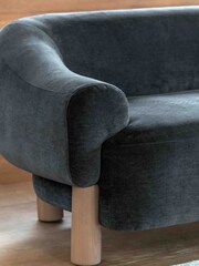 Gallery Home Black Huxley Sofa 3 Seater - Image 3 of 5