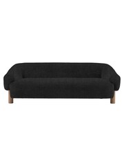 Gallery Home Black Huxley Sofa 3 Seater - Image 5 of 5