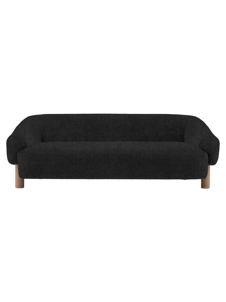 Gallery Home Black Huxley Sofa 3 Seater - Image 5 of 5