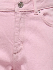 ONLY KIDS Pink Mid Waist Wide Leg Jeans In 100% Cotton - Image 5 of 5
