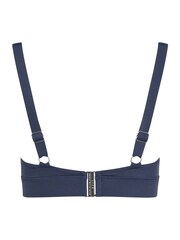Star by Julien MacDonald Blue Popper Detail Plunge Bikini Top - Image 6 of 6