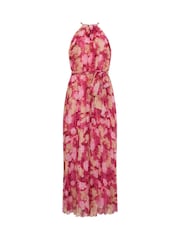 Star by Julien MacDonald Pink Metallic Wrap Dress - Image 5 of 5