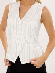 Star by Julien MacDonald White Pinstripe Waistcoat - Image 3 of 5