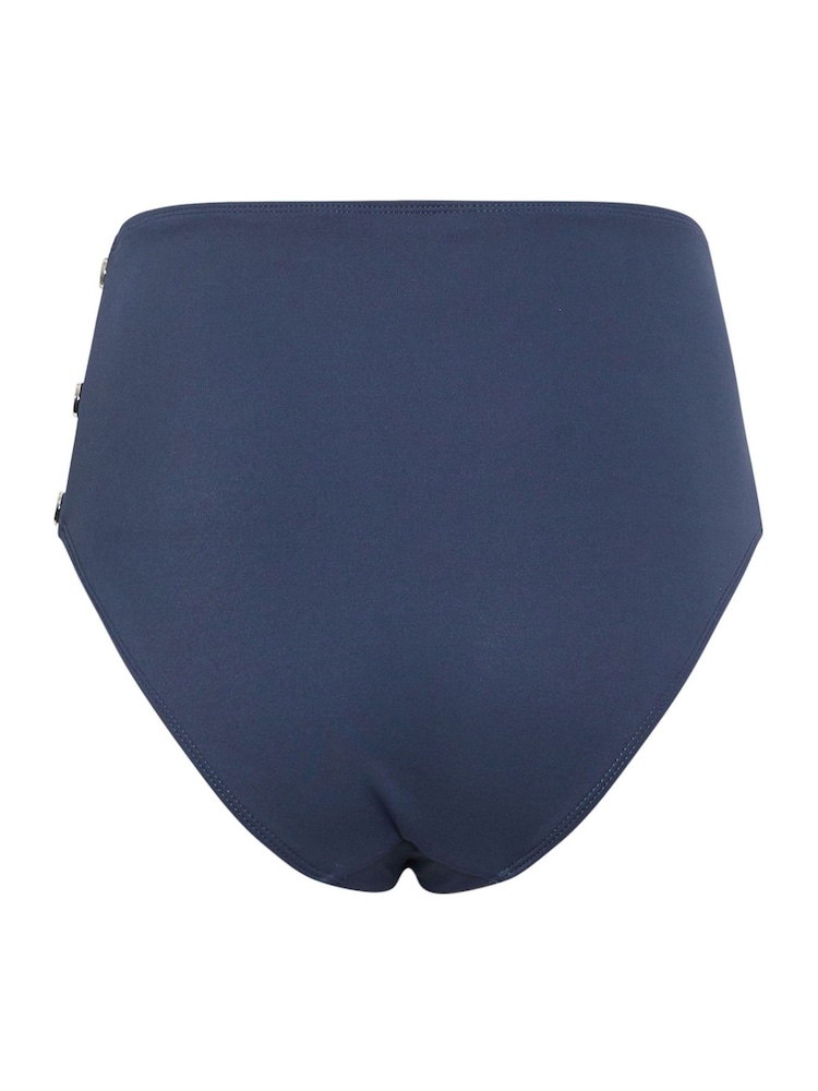 Star by Julien MacDonald Blue Popper Detail Bikini Bottoms - Image 6 of 6