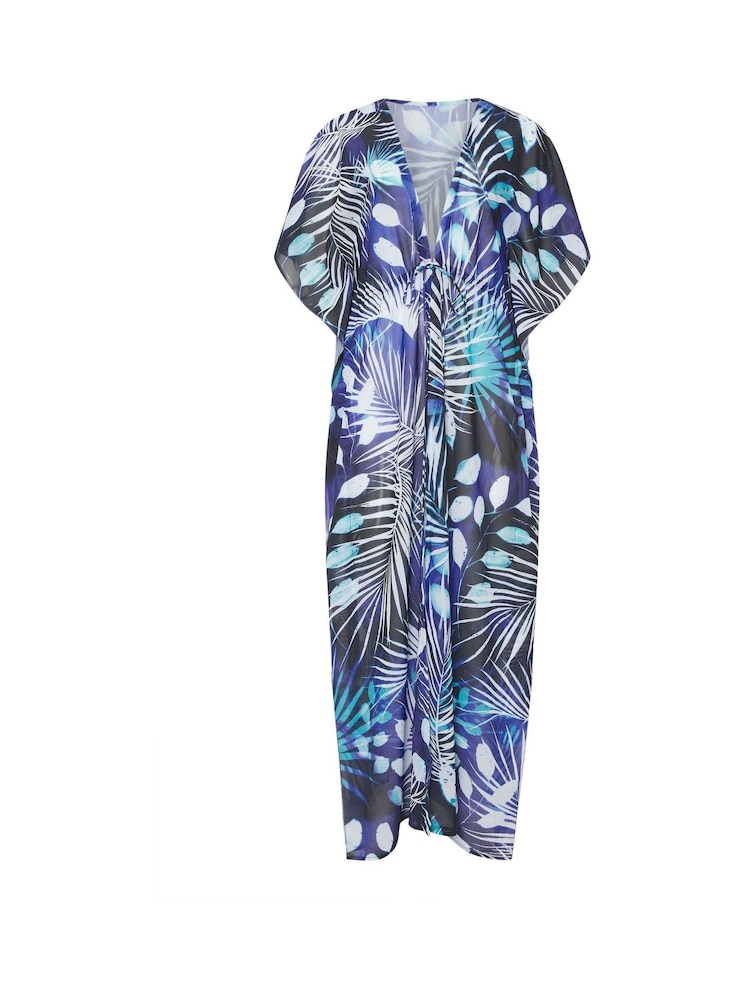 Star by Julien MacDonald Blue Tropical Palm Beach Kimono - Image 6 of 6 Star by Julien MacDonald Blue Tropical Palm Beach Kimono - Image 6 of 6