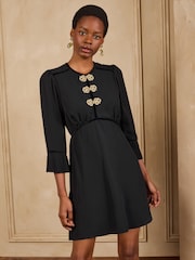 Love & Roses Frogging Detail Mini Dress - Изображение 1 4
