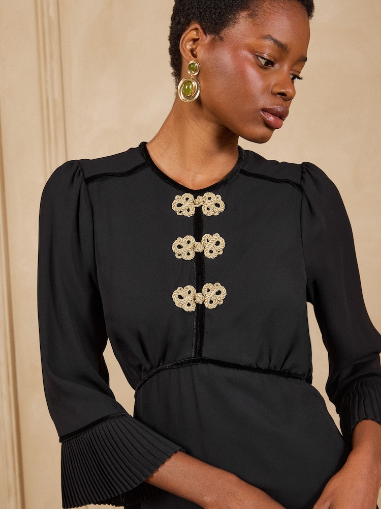 Love & Roses Frogging Detail Mini Dress - Изображение 2 4 Love & Roses Frogging Detail Mini Dress - Изображение 2 4