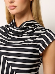 Star by Julien MacDonald Black Cut About Stripe Dress - Image 4 of 4