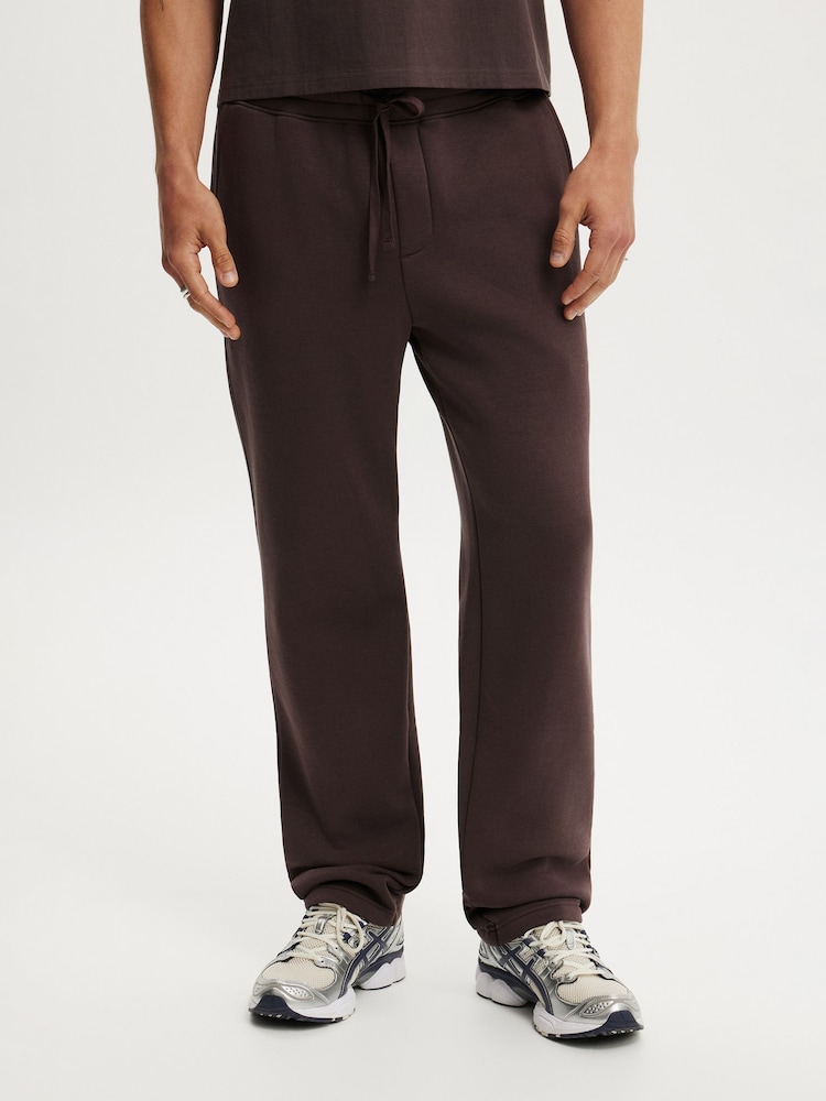 Cotton On Brown Relaxed Track Joggers - Image 1 of 5