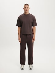 Cotton On Brown Relaxed Track Joggers - Image 4 of 5