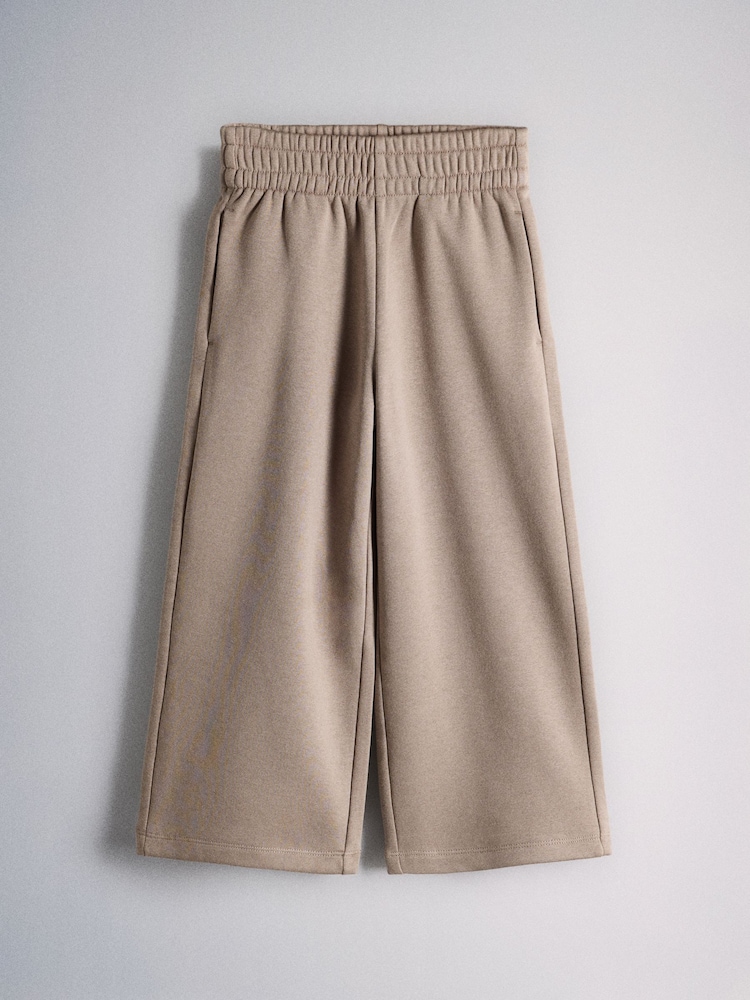 The Set 2 Pack Cropped Funnel Neck Zip Throughs Sweat Top and Wide Leg Joggers Set Pink/Brown - Image 2 of 7 The Set 2 Pack Cropped Funnel Neck Zip Throughs Sweat Top and Wide Leg Joggers Set Pink/Brown - Image 2 of 7