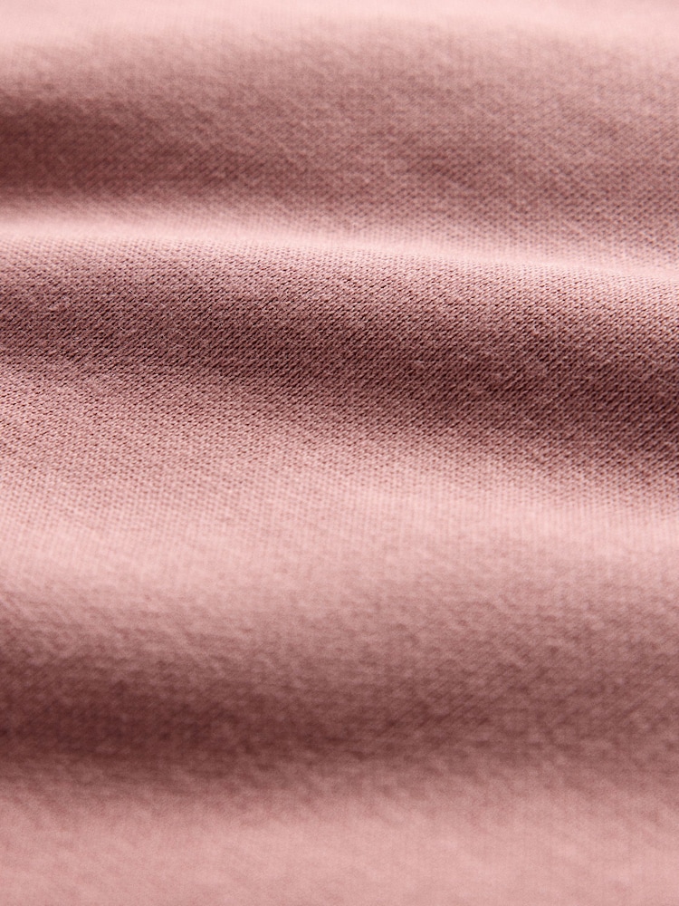 The Set 2 Pack Cropped Funnel Neck Zip Throughs Sweat Top and Wide Leg Joggers Set Pink/Brown - Image 7 of 7 The Set 2 Pack Cropped Funnel Neck Zip Throughs Sweat Top and Wide Leg Joggers Set Pink/Brown - Image 7 of 7