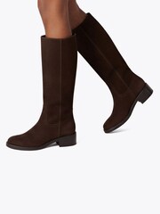 Steve Madden Brown Riggs Brown Suede Boots - Image 1 of 4