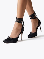 Steve Madden Black Larina Satin Pumps - Image 1 of 5