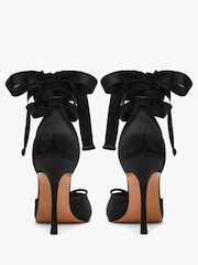 Steve Madden Black Larina Satin Pumps - Image 5 of 5