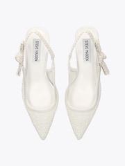 Steve Madden White Ensemble Pearl Sandals - Image 3 of 4