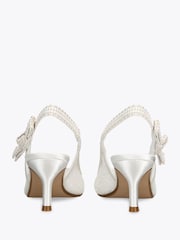 Steve Madden White Ensemble Pearl Sandals - Image 4 of 4