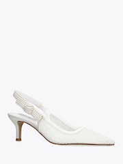 Steve Madden White Ensemble Pearl Sandals - Image 5 of 5