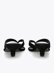 Steve Madden Black Tracie Black Suede Sandals - Image 4 of 4