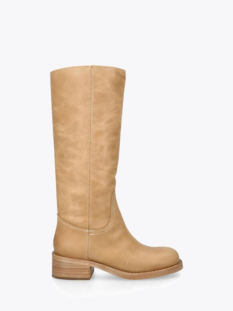 Steve Madden Brown Riggs Leather Boots - Image 1 of 4 Steve Madden Brown Riggs Leather Boots - Image 1 of 4