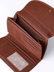 Marrón - Lakeland Leather Harstone Flapover Purse - Imagen 2 de 6