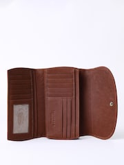 Marrón - Lakeland Leather Harstone Flapover Purse - Imagen 4 de 6