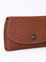 Marrón - Lakeland Leather Harstone Flapover Purse - Imagen 5 de 6