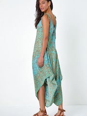 Roman Paisley Floral Pocket Slouchy Jumpsuit - Imagen 3 de 5
