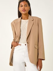 Roman Natural Single Breated Smart Blazer - Image 2 of 5