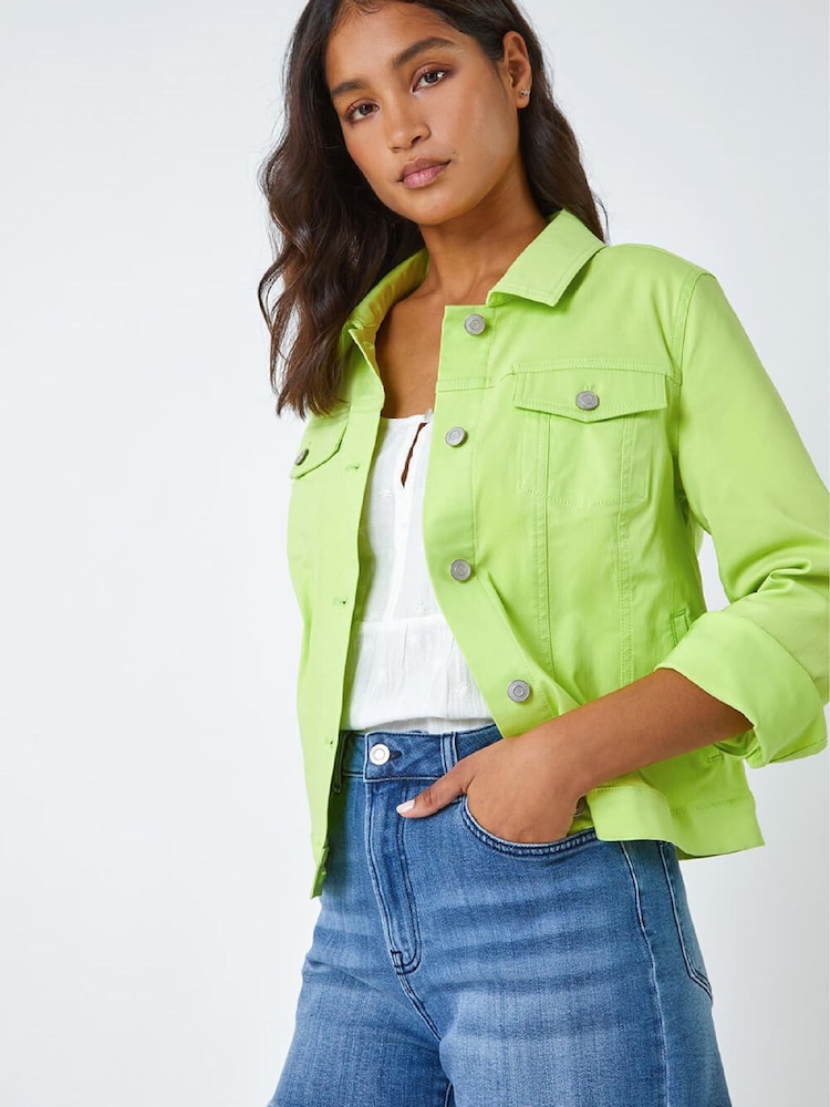 Roman Green Stretch Pocket Detail Jacket - Image 1 of 5