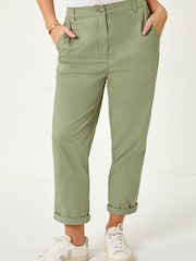 Roman Green Stretch Chino Trousers - Image 4 of 5