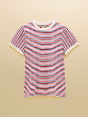 Blue & Red/White Striped - تيشرت جيرسيه Erin بكم قصير من Joules - Image 8 of 8